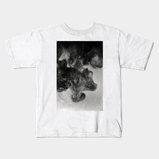 Black and White Smoke Kids T-Shirt